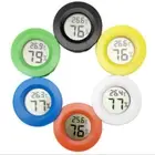 Round Hygrometer Thermometer Digital LCD Monitor Indoor Outdoor Humidity Meter