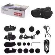 800M Intercom Bluetooth Motorcycle Bike Helmet Interphone Headset For 2 Riders