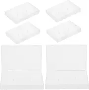 6pcs Cassette Tape Storage Box Organize Cassette Tapes and Small Items Plastic Compact and Portable Design