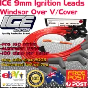 ICE PRO 100 9mm Spark Plug Leads V8 302-351 Windsor Over R/Covers Red HEI MSD
