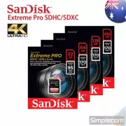 SanDisk Extreme Pro SDHC SDXC 32GB 64GB 128GB 256GB SD Card UHS-I V30 up 170MB/S