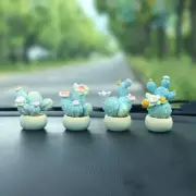 Resin Simulation Cactus Pottery Creative Car Decoration Home Decoration Crafts