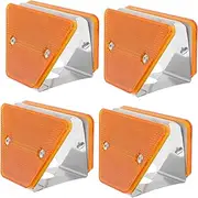 TOKIDNY 4pcs Double Sided Reflective Pavement Markers for Enhanced Weatherproof Highway Guardrail Reflectors for Driveway and Tunnel Use for Nighttime Visibility