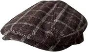 [svlftecon] Unisex Newsboy Cap Flat Ivy Hat Cabbie Hunting Driving Hat for Autumn Winter Series 4, Cafe Red Plaid, Large