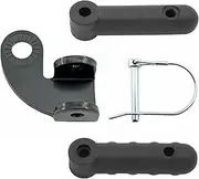 Bicycle Trailer Hitch Coupler Attachment and Flex Connector Kit for Burley Bike Trailers Compatible with Disc Brake and 12mm Thru Axle (Hitch and 2 differnt Connector)