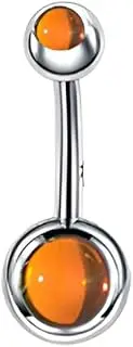 [Decentraland] Gradient White 14G 1.6mm Titanium Steel Surgical Steel Piercing Stainless Steel Septum Navel Nail Lip Nail Earing Lingual Nail Nose Studs Belly Button Ring Piercing Septum Jewelry for Women 10mm