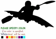 Kayak paddle water lake Vinyl Decal Sticker Car Window Bumper Wall Laptop 12"