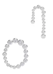 Completedworks Glade Rhodium-plated Drop Earrings - Silver ONE SIZE