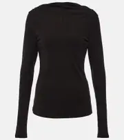 [Proenza Schouler] Proenza Schouler White Label Charlie jersey top AU 10 black