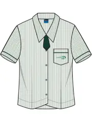 Snr SS Bottle/White Blouse With Emb