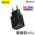 倍思 緊湊型適配器 10.5W 2.1A 雙端口 USB 快速充電 BASEUS