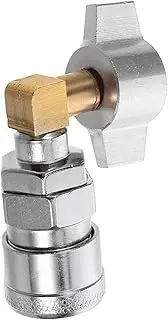 JUMPLAWN Car Washing Equipment Tool Quick Connect Inflation Adapter Conversion Connectors Quick Disconnect Connectors Electric Vehicle Adapter Tire Inflation Quick Connector Silver Alloy
