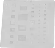 Stainless Steel Reballing Stencil, Soldering Rework Template, CPU Rework Net for Mobile Phone Repair Soldering Stations