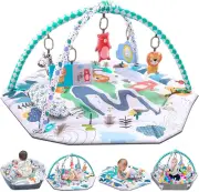 Baby Gym Play Mat, Bellababy 10-In-1 Baby Gym Activity Play Mat & Ball Pit, w...