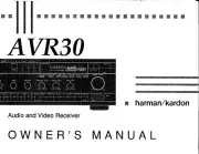 Harman Kardon AVR-30 AV Receiver Owners Manual