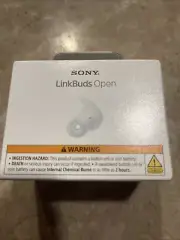 Sony LinkBuds Open True Wireless Earbuds - White New Sealed