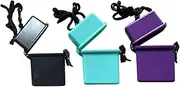 COHEALI 3pcs Plastic Waterproof Cigarette Case Storage Box with Lanyard Key Box