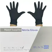 Disposable Nitrile Powder Free Gloves Black