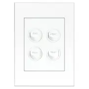 HPM VIVO 4 Gang Fan / Light / Heat Switch