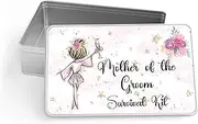 Personalised Storage Tin, Sweet Treats, Sewing, Embrodery Designs (Mother of Groom Survival Kit)