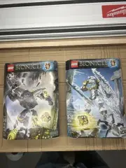 Onua Master Of Earth Kopaka Master Of Ice Lego Bionicle Sealed Complete