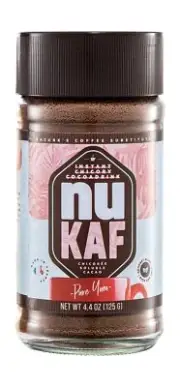 nuKAF By Instant Chicory Coffee Alternative with Cocoa, Brews Like Regular Co...
