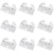 10Pcs Plastic Drawer Guides Dresser Wardrobe Cupboards Drawer Guide Home Furniture Replacement Parts White 6.00X3.00X1.00CM