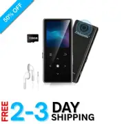 Versatile 128GB MP3 Player with Bluetooth, Voice Recorder & Built-in Speaker