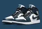 Nike Air Jordan 1 Mid Armory Navy Blue White 554724 411 Men's & GS Sizes New