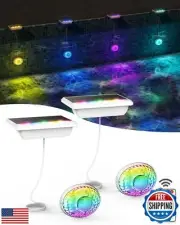 MOFOYEAH Solar Pool Lights, Solar Powered Submersible LED Lights with Remote
