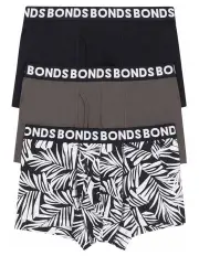[Bonds] Classic Trunk 3 Pack in Black