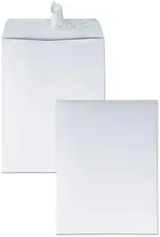Redi Strip Catalog Envelope, 9 1/2 x 12 1/2, White, 100/Box