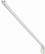 21775 12-Inch Support Brackets for Wire Shelving, White,12-Pack