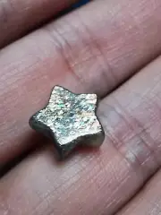 Rainbow lattice Sunstone cut and polished star and moon 35