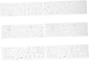 6pcs Christmas Nail Art Stamping Plates Diy Manicure Templates for Women Decorations