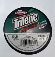 Berkley Trilene Big Game Mono Fishing Line 30 LB 440 Yards Clear