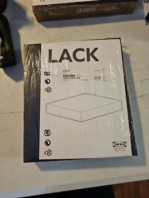 Ikea Lack 16353 Black Floating Wall Shelf 30x26 cm 11 3/4 x 10 1/4 New & Sealed