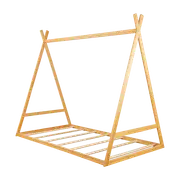 Kids Tent Montessori Toddler Floor Bed Wooden Bedframe