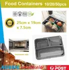 10-150 Freezer Microwavable Meal Prep Food Storage Containers Takeway Bento Box