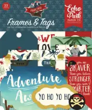 Echo Park ~ PIRATE TALES ~ Die Cuts Frames & Tags
