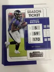 7x HOLLYWOOD MARQUISE BROWN 2021 Panini Contenders Football LOT #8