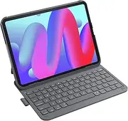 Inateck for iPad 10th/11th Gen Case with Keyboard, Ultralight Keyboard with Pen Holder for iPad 11th(2025 11" A16)/10th Gen(2022 10.9"), Air 11" M3/M2 (2025/2024), Air 5/4, Pro 11 4/3/2/1,AirTap Gray