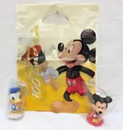 Mickey Mouse Donald Duck Mini Bobble Head Kellogg Promotional Cereal Toy & Bag