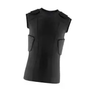 Men Padded Chest Rib Protector Vest Compression Shirt Versatile Gear Lightweight