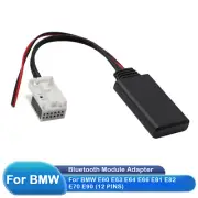 12Pin Car Bluetooth 5.0 Module Receiver Aux Radio Cable Plug for BMW E60 E63 E64
