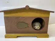Wooden Hedgehog / House Hibernation Nesting Box Hand built.