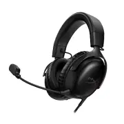 HyperX Cloud III Wired Gaming Headset PC/PS5/Xbox Series X S Angled 53mm Black