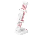 Universal Lazy Mobile Phone Holder Desktop Multi-function Retractable Bed Aluminum Folding 360° Rotating Mobile Phone Bracket-Pink