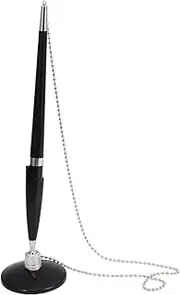 SHOWERORO Business Signature Pen with Chain Desktop Writing Pen Hotel Bank Office Design Smooth Ink