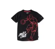 AND1 Boys Graphic Short Sleeve T Shirt Size Medium (8) Black Basketball